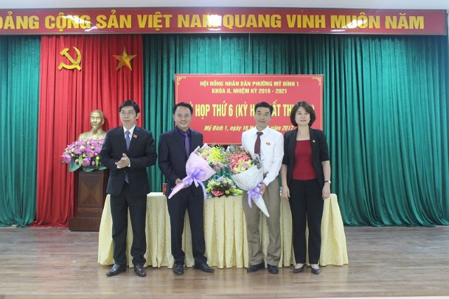 HĐND phường Mỹ Đình 1 kiện toàn chức danh Chủ tịch HĐND, Chủ tịch UBND